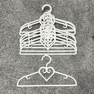 White Decorative Heart Hangers